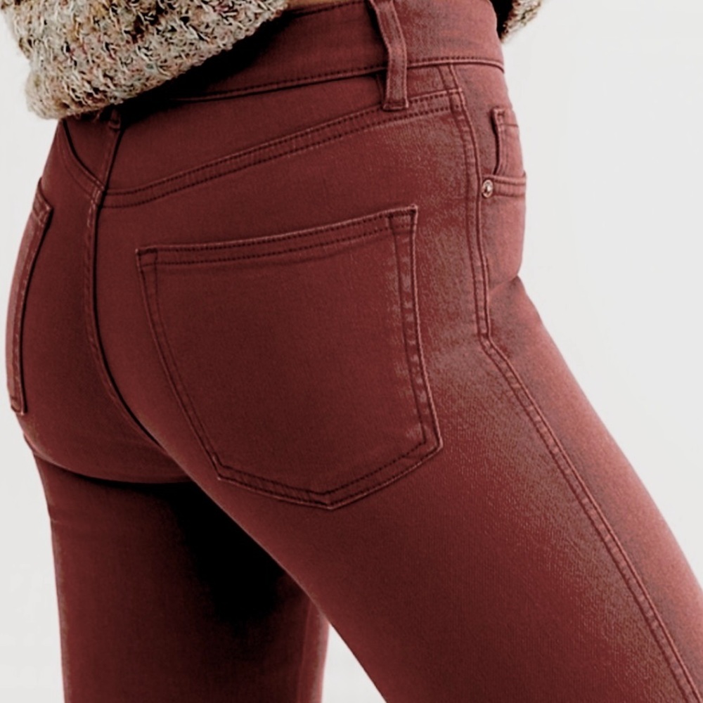 Free People Hi Waist Long Stretch Jeans NWT - Picture 11 of 14